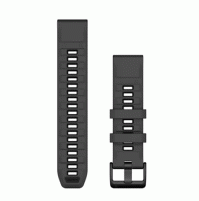 QuickFit 22 Watch Bands, Graphite/black silicone - 22 mm - 010-13392-10 - Garmin